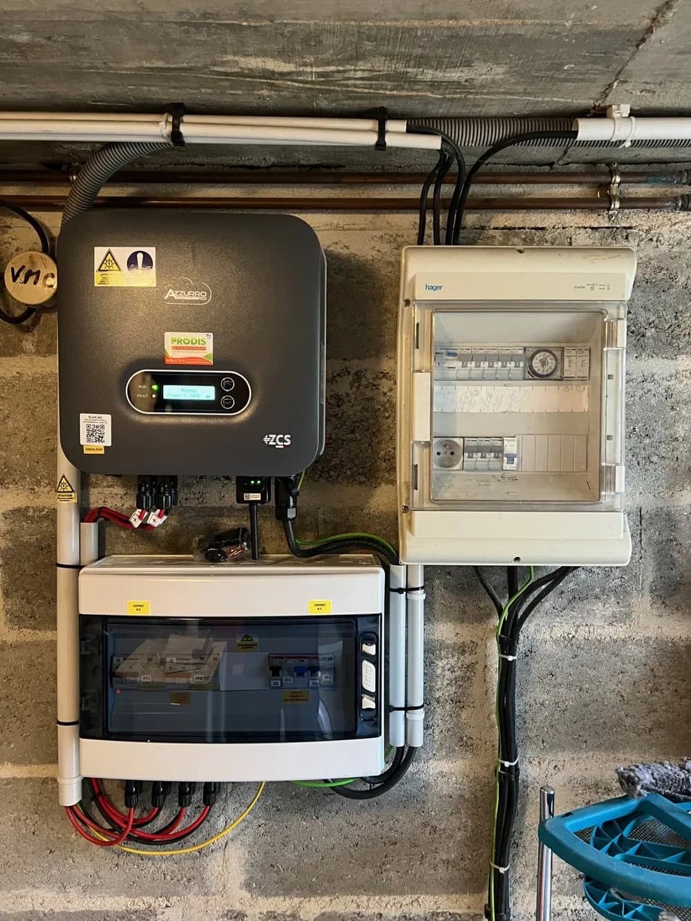 Onduleur et équipements d’une installation photovoltaïque